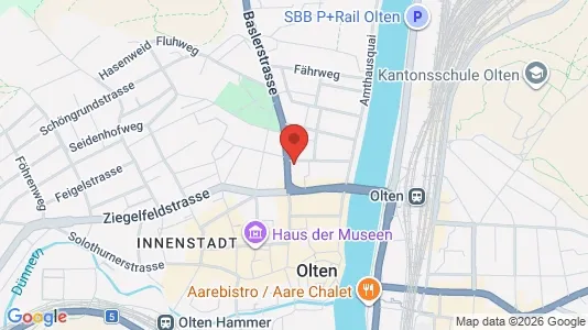 Apartments for rent i Olten - kort over placeringen