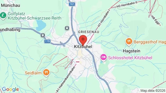 Houses for rent i Kitzbühel - kort over placeringen
