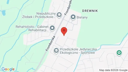 Apartments for rent i Elbląg - kort over placeringen