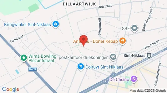 Apartments for rent i Sint-Niklaas - kort over placeringen