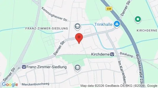 Apartments for rent i Dortmund - kort over placeringen