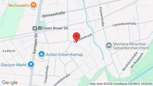 Apartments for rent i Essen - kort over placeringen
