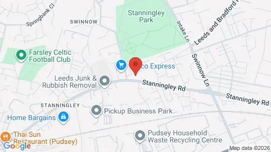Apartments for rent i Pudsey - West Yorkshire - kort over placeringen