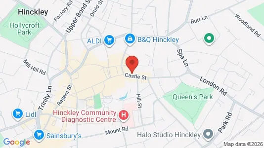 Apartments for rent i Hinckley - Leicestershire - kort over placeringen