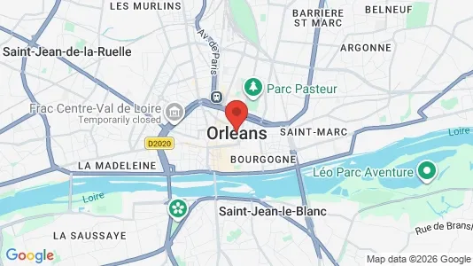 Apartments for rent i Orléans - kort over placeringen