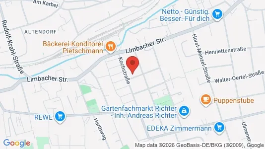 Apartments for rent i Chemnitz - kort over placeringen