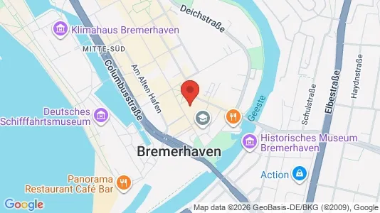 Apartments for rent i Bremerhaven - kort over placeringen