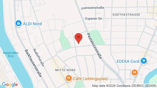 Apartments for rent i Bremerhaven - kort over placeringen