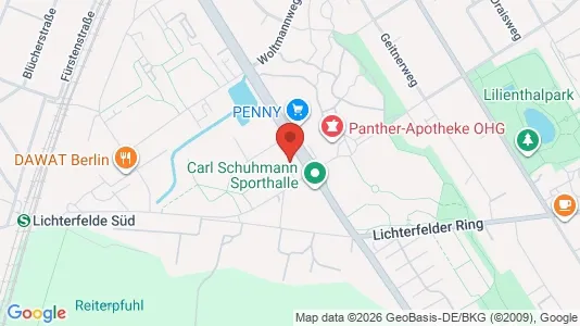 Apartments for rent i Berlin Steglitz-Zehlendorf - kort over placeringen