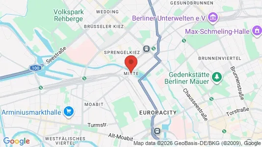 Apartments for rent i Berlin Mitte - kort over placeringen