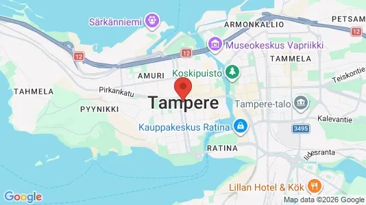Apartments for rent i Tampere Eteläinen - kort over placeringen