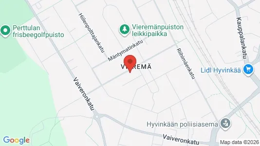 Apartments for rent i Hyvinkää - kort over placeringen