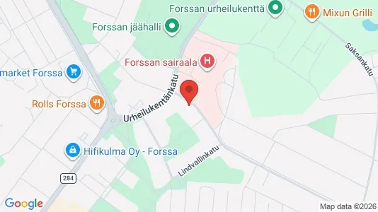 Apartments for rent i Forssa - kort over placeringen