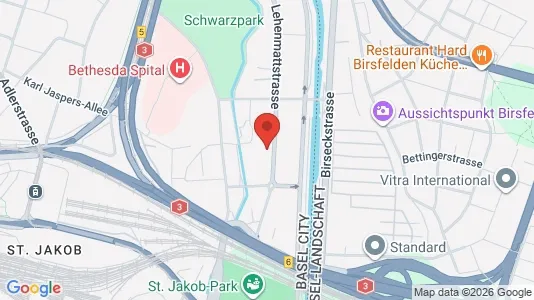 Apartments for rent i Basel-Stadt - kort over placeringen