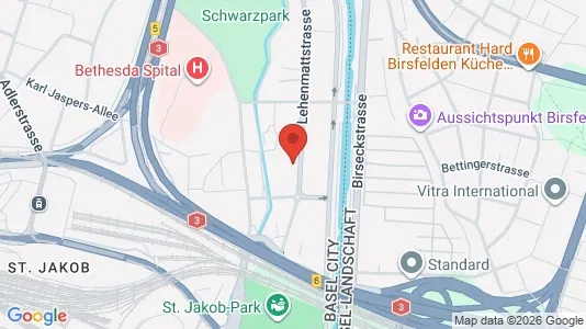 Apartments for rent i Basel-Stadt - kort over placeringen