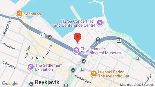 Apartments for rent i Reykjavík Miðborg - kort over placeringen