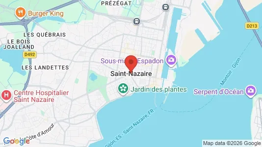 Houses for rent i Saint-Nazaire - kort over placeringen