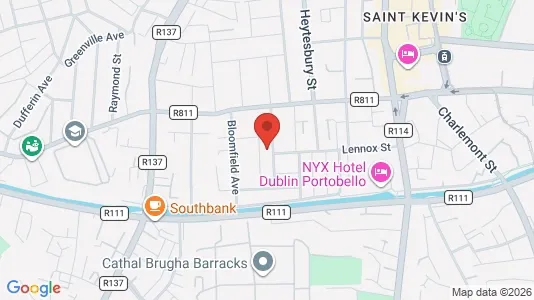 Apartments for rent i Dublin 8 - kort over placeringen