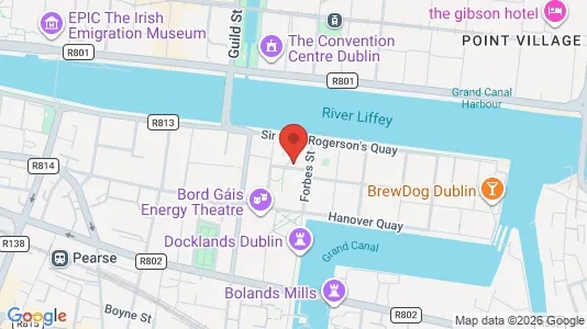 Apartments for rent i Dublin 2 - kort over placeringen