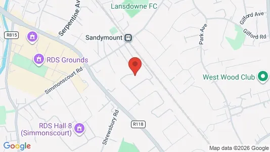 Apartments for rent i Dublin 4 - kort over placeringen