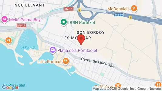 Apartments for rent i Palma de Mallorca - kort over placeringen