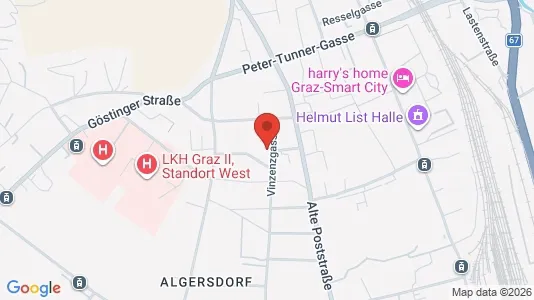 Apartments for rent i Graz - kort over placeringen