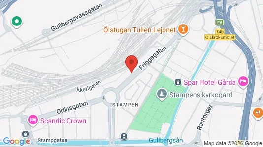 Apartments for rent i Gothenburg City Centre - kort over placeringen