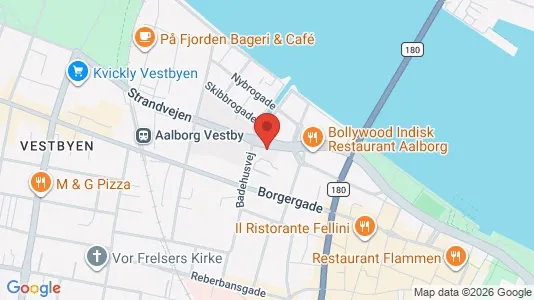 Apartments for rent i Aalborg Center - kort over placeringen