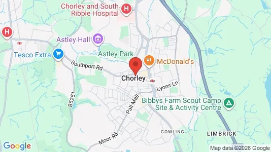 Apartments for rent i Chorley - Lancashire - kort over placeringen