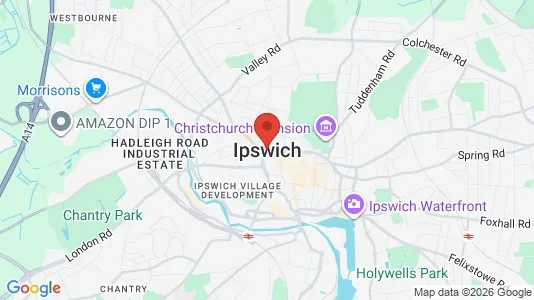 Apartments for rent i Ipswich - Suffolk - kort over placeringen
