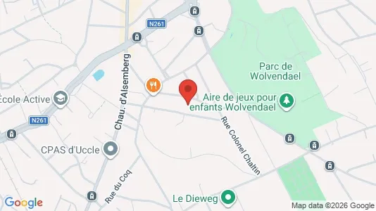 Apartments for rent i Brussels Ukkel - kort over placeringen