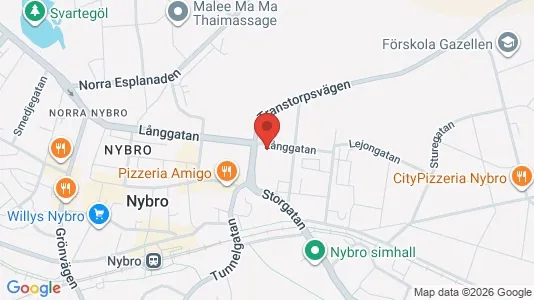 Apartments for rent i Nybro - kort over placeringen