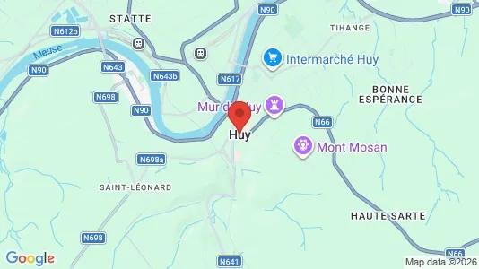 Apartments for rent i Hoei - kort over placeringen