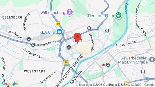 Rooms for rent i Ulm - kort over placeringen