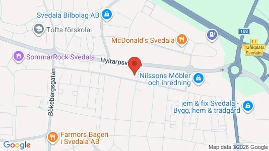 Apartments for rent i Svedala - kort over placeringen