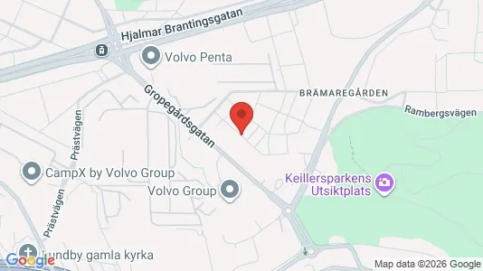 Apartments for rent i Lundby - kort over placeringen