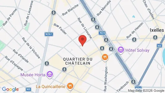 Apartments for rent i Brussels Elsene - kort over placeringen