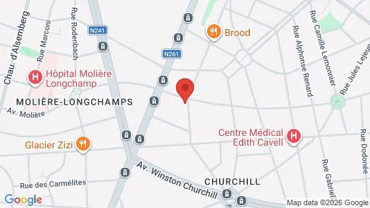 Apartments for rent i Brussels Elsene - kort over placeringen