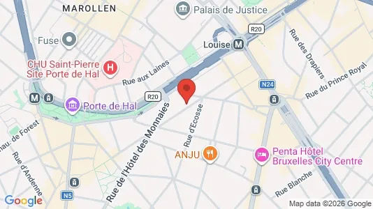 Apartments for rent i Brussels Elsene - kort over placeringen
