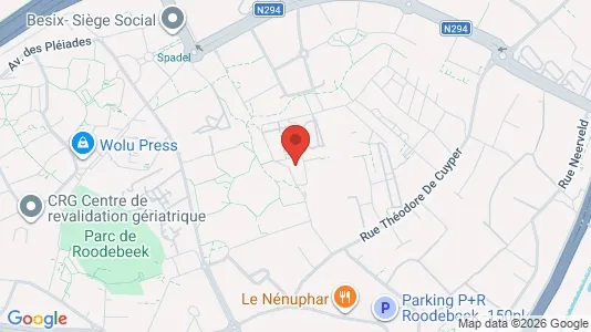 Apartments for rent i Brussels Sint-Lambrechts-Woluwe - kort over placeringen