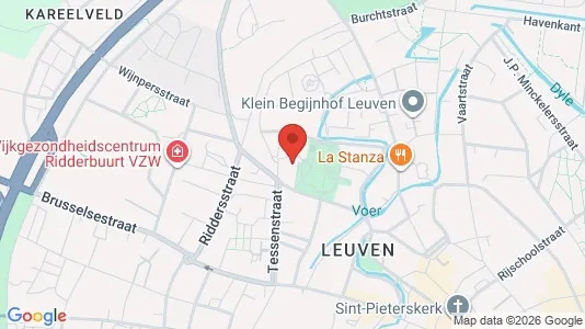Apartments for rent i Leuven - kort over placeringen