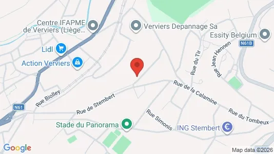 Apartments for rent i Verviers - kort over placeringen