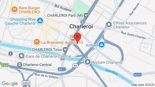 Apartments for rent i Charleroi - kort over placeringen