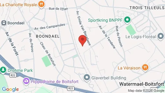 Apartments for rent i Brussels Watermaal-Bosvoorde - kort over placeringen