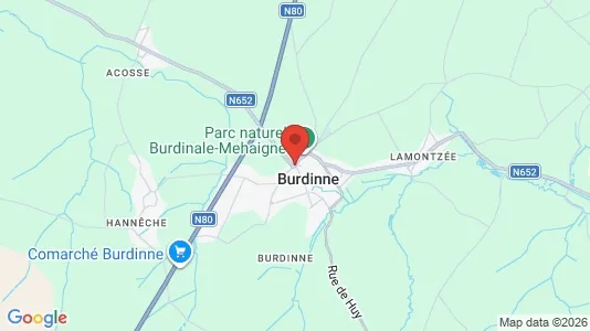 Apartments for rent i Burdinne - kort over placeringen
