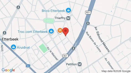 Apartments for rent i Brussels Etterbeek - kort over placeringen