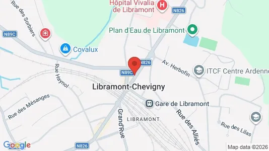 Apartments for rent i Libramont-Chevigny - kort over placeringen