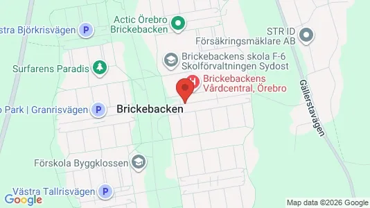 Rooms for rent i Örebro - kort over placeringen