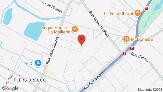 Apartments for rent i Lille - kort over placeringen