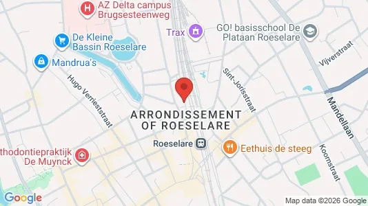 Apartments for rent i Roeselare - kort over placeringen
